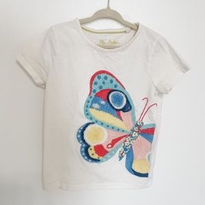 Mini Boden size 4-5y butterfly shirt
